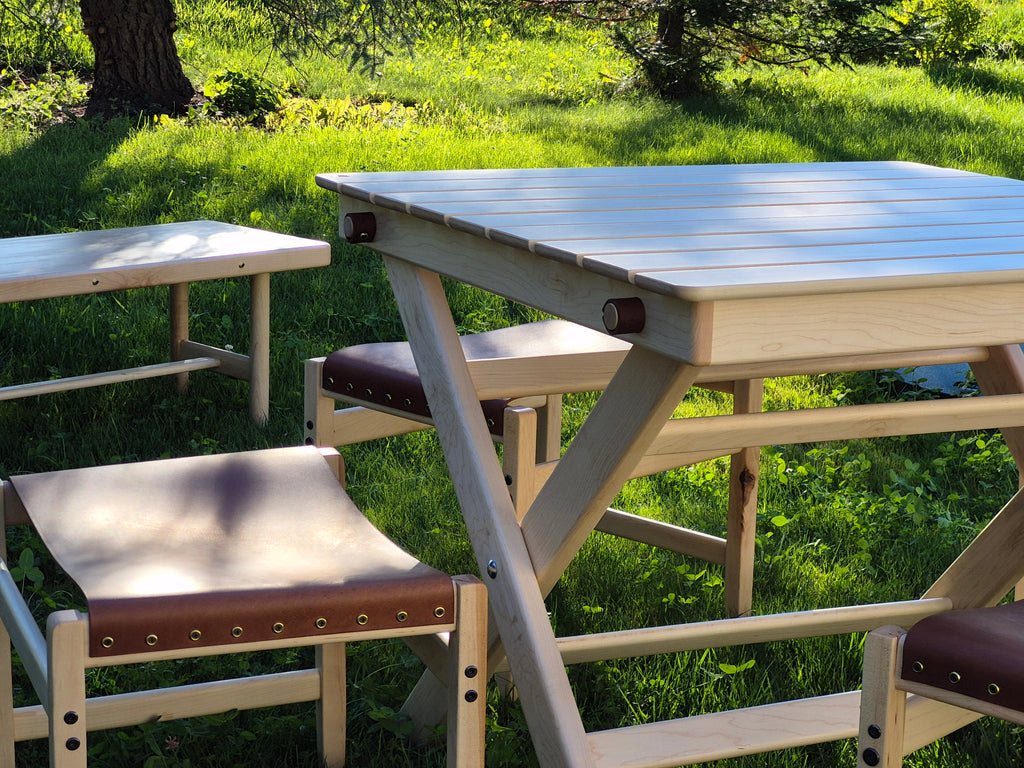 Outdoor Slatted Table