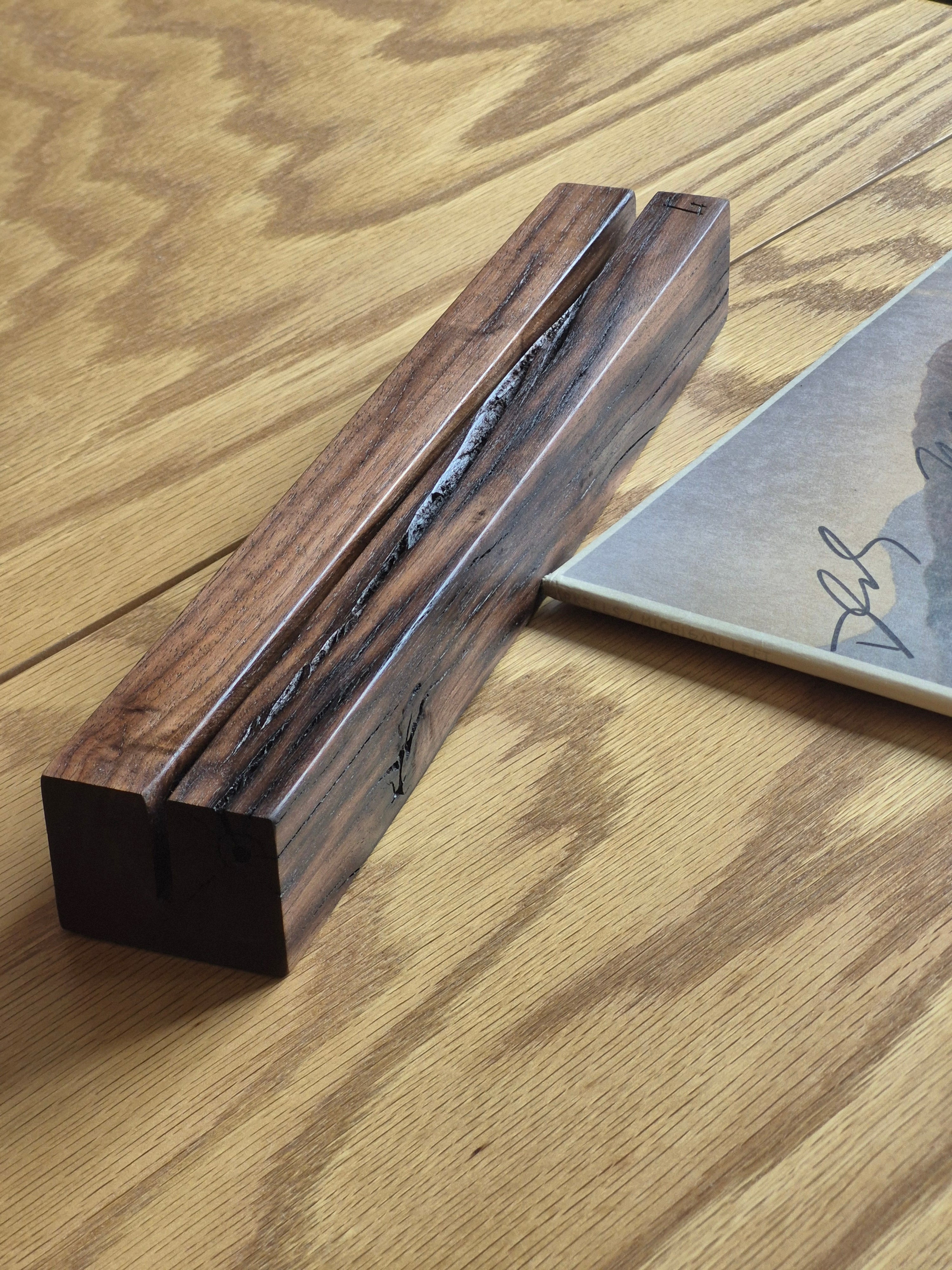 HiFi Walnut Album Art Stand