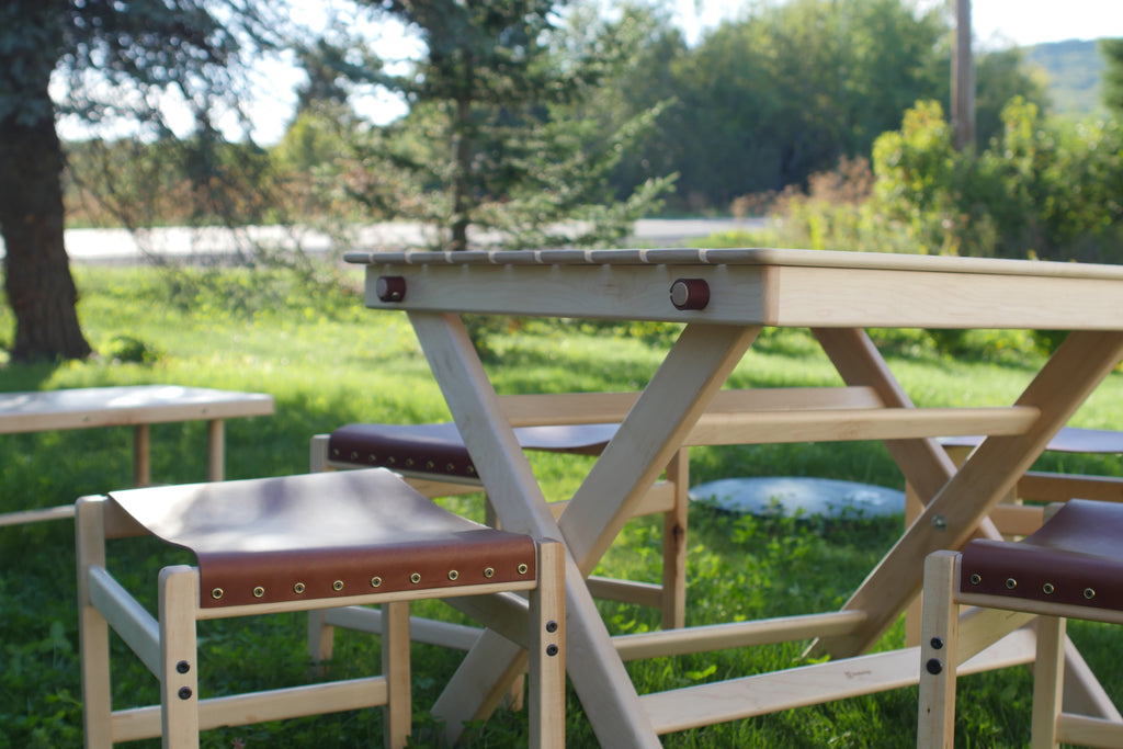 Outdoor Slatted Table