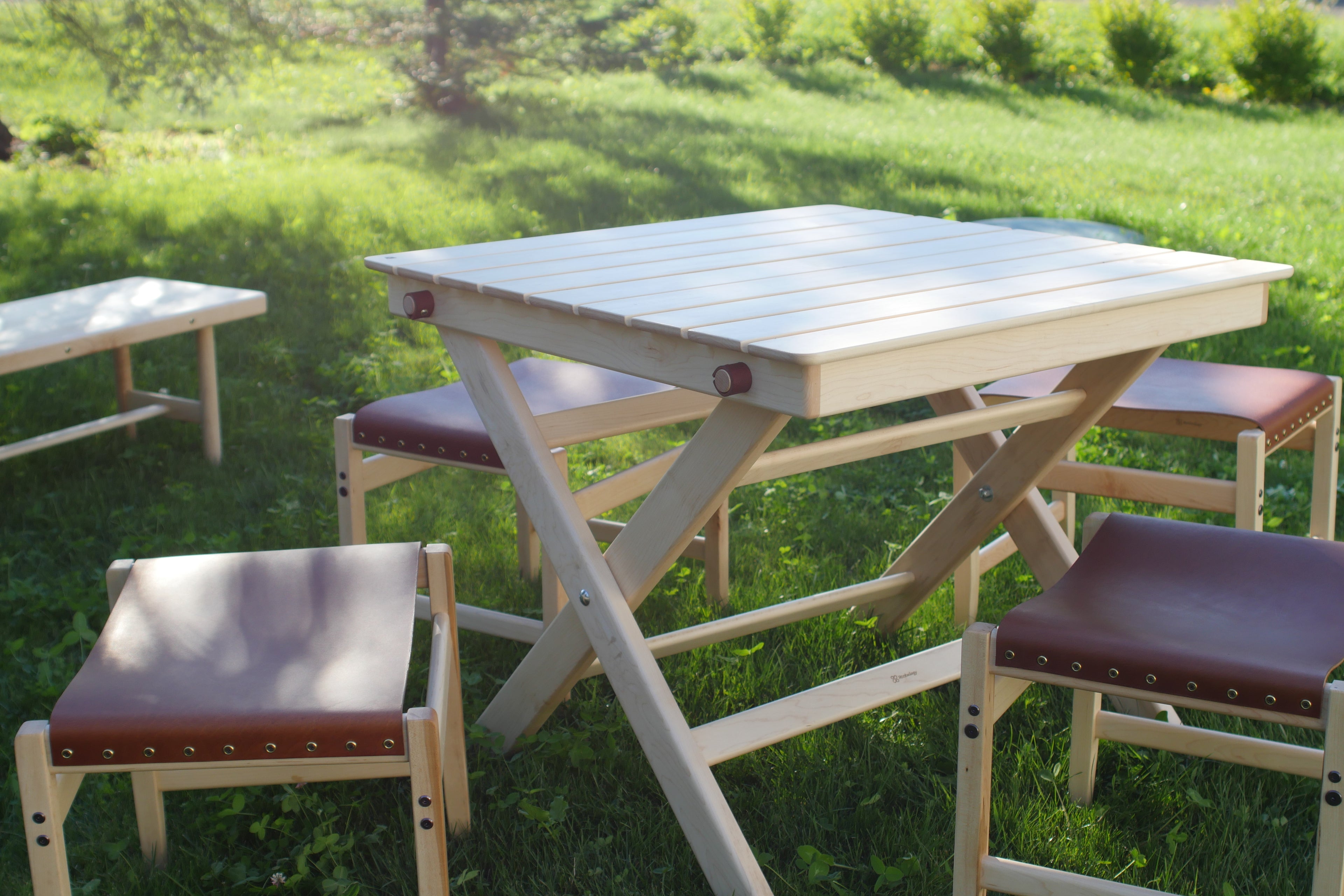 Outdoor Slatted Table